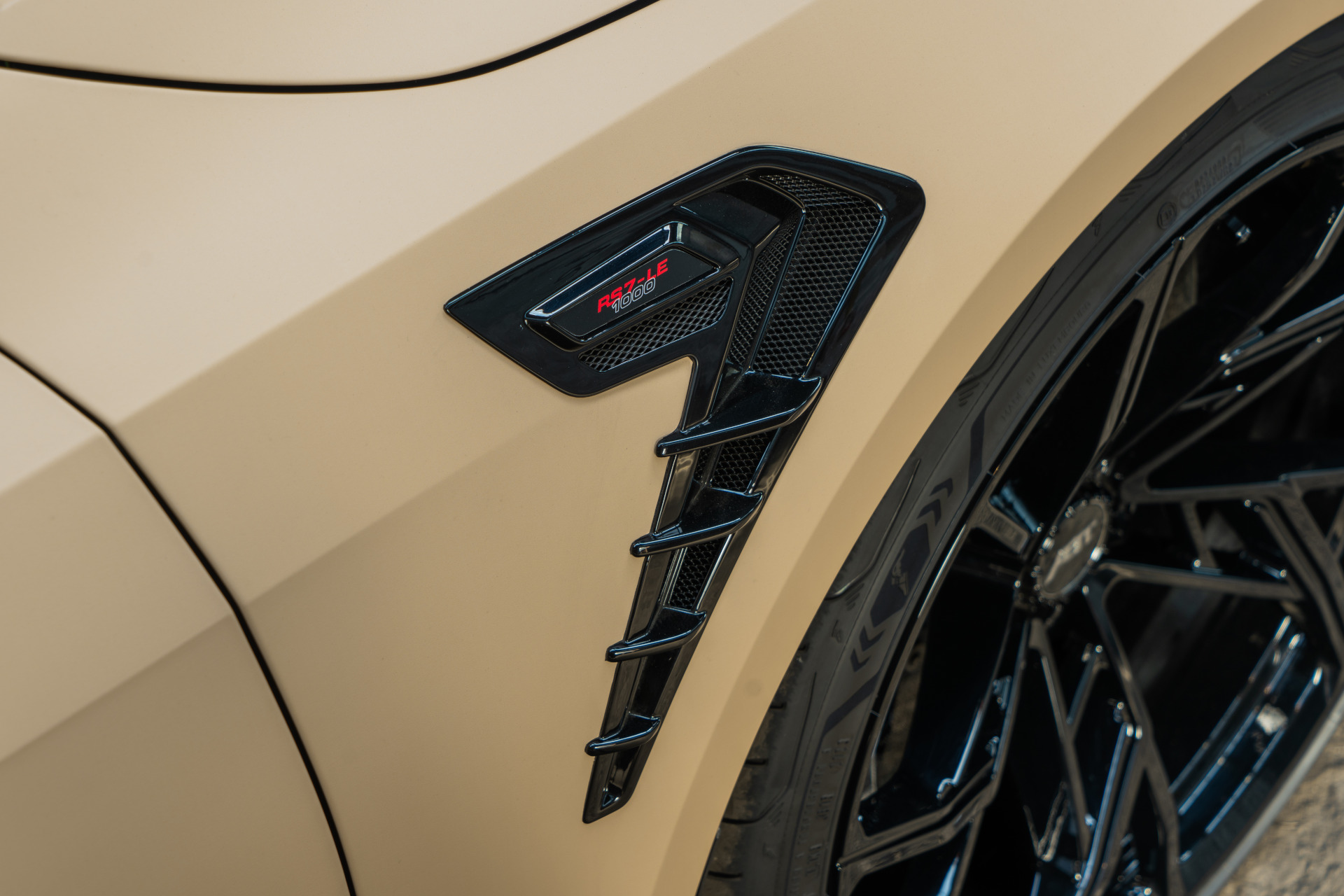 Nahaufnahme Radhausentlüftung 