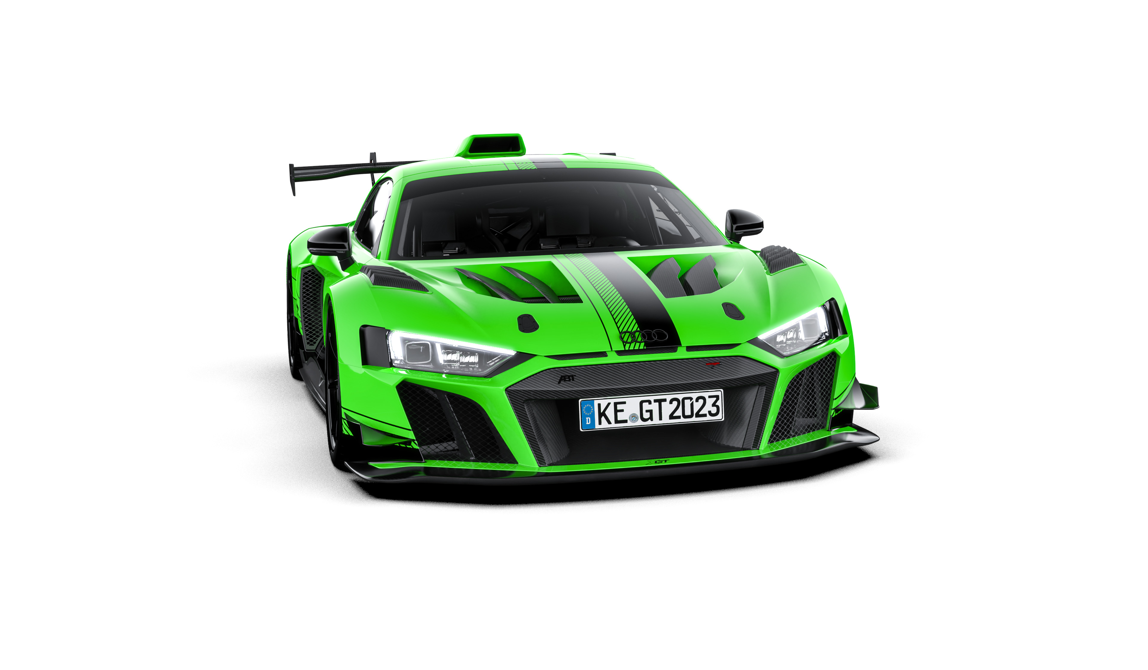 grün-schwarzer XGT aus der seitlichen Frontansicht