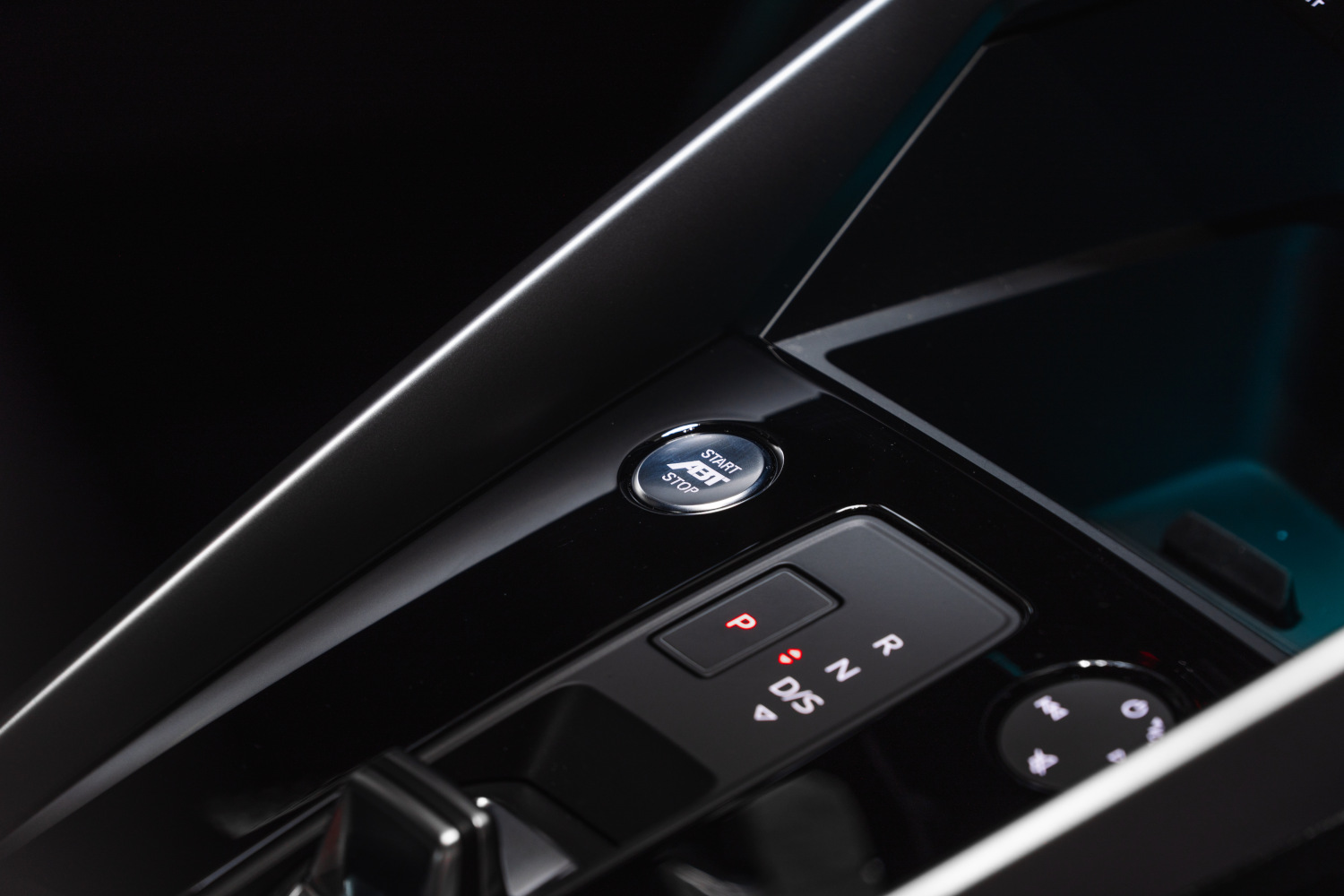 Nahaufnahme Start-Stop-Knopf