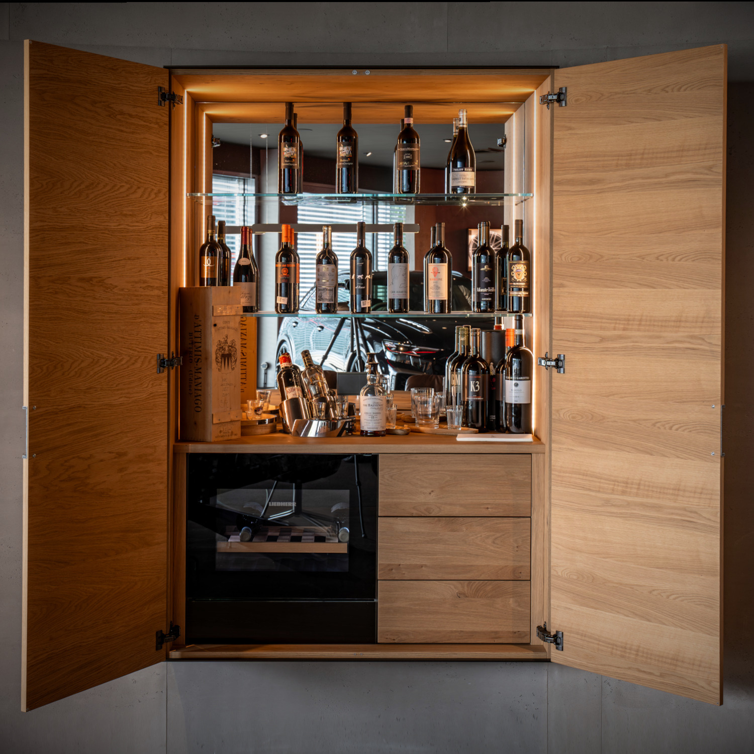 Weinschrank in der Edelschmiede